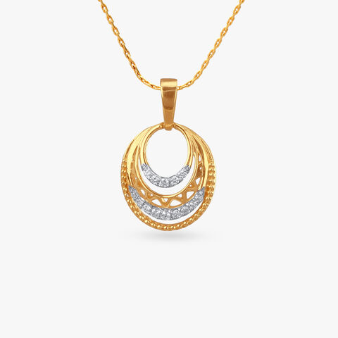 Celestial Circles Diamond Pendant