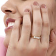 14 KT Yellow Gold Bold Boxy Ring,,hi-res image number null