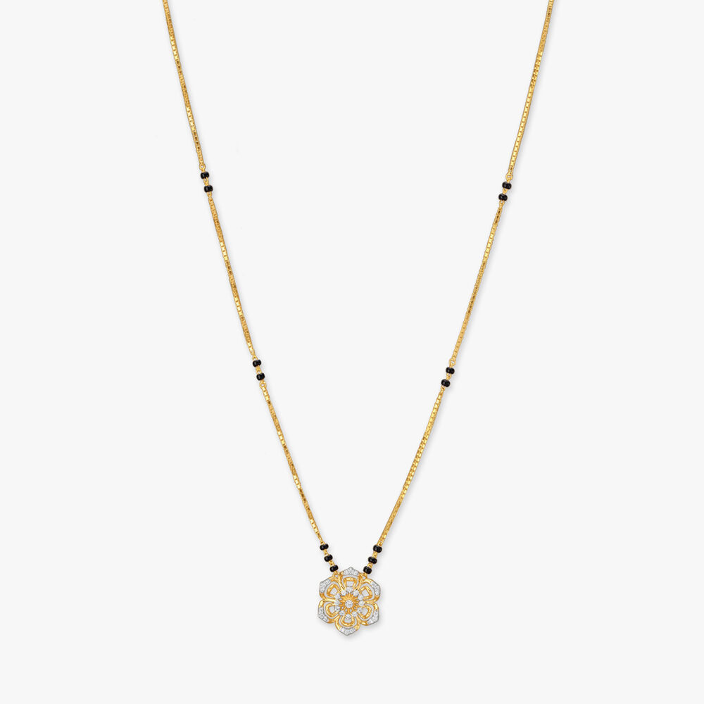 Tanishq short mangalsutra design sale