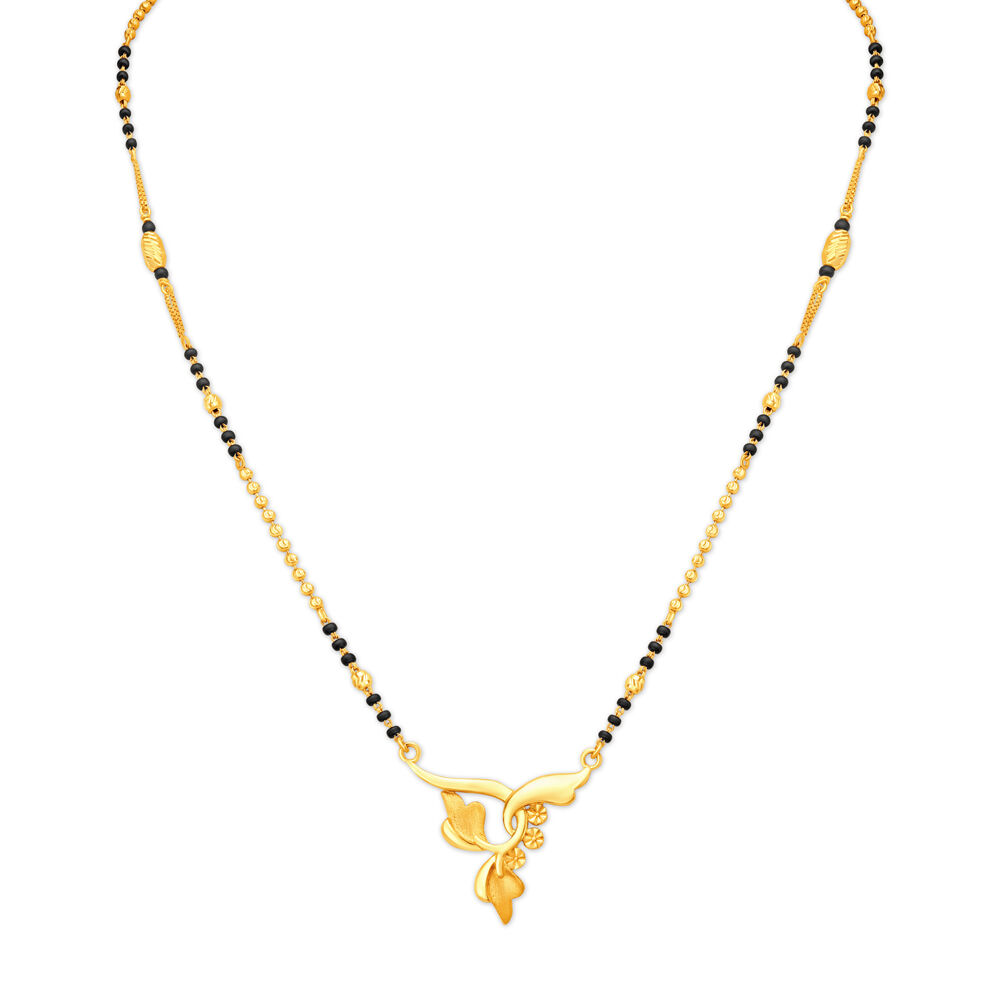 Charming Gold Beaded Mangalsutra