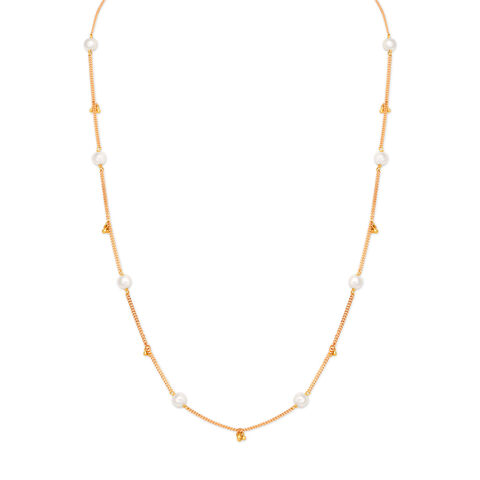 Charming Stone Studded Gold Chain