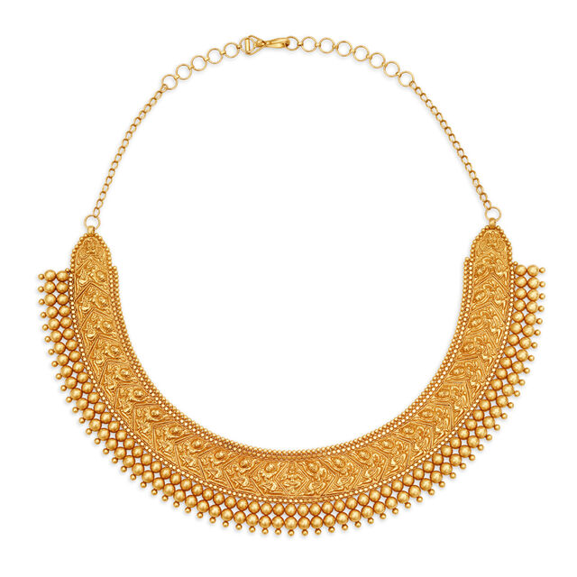 Elaborate Gold Vajratik Necklace for the Maharashtrian Bride