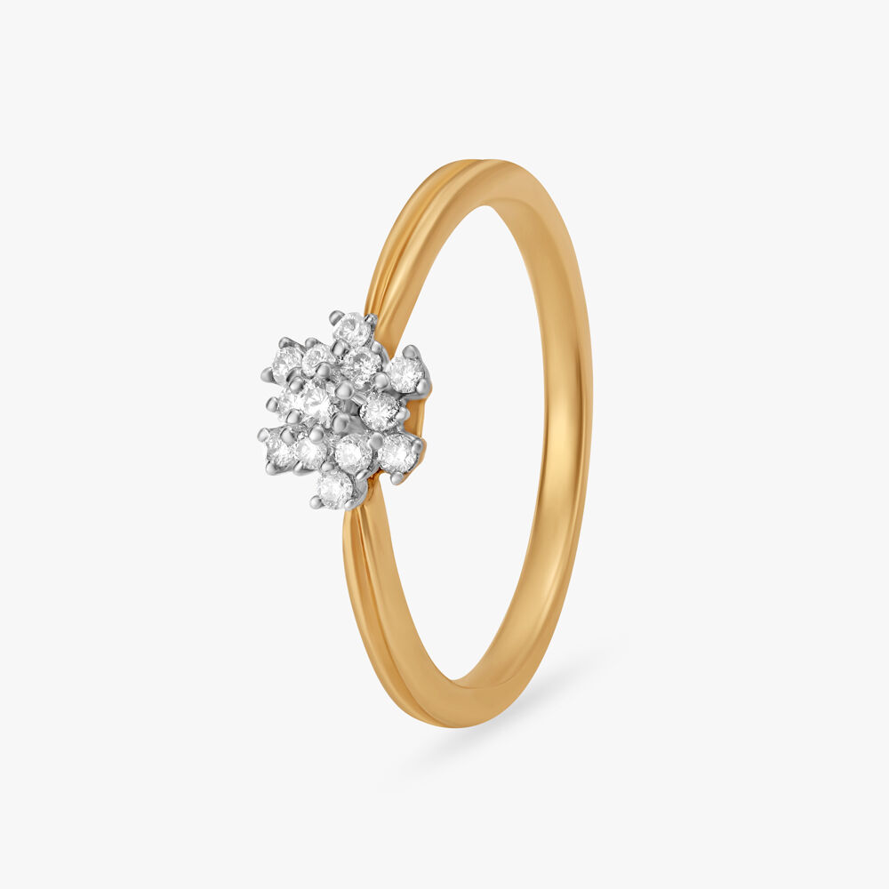 Diamond ring for girl tanishq sale