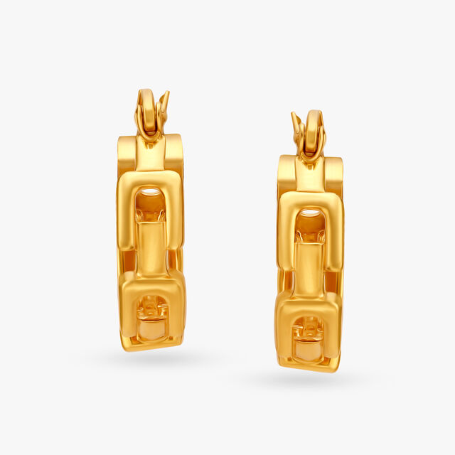 Charming Link Hoop Earrings,,hi-res image number null