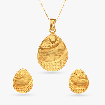 Charming Pendant and Earrings Set