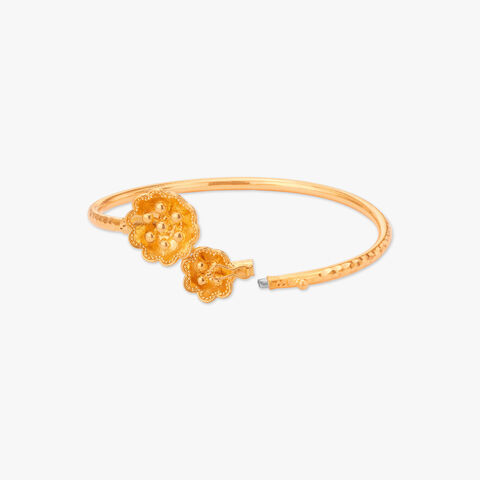 Tant Phool Loha Gold Bangle