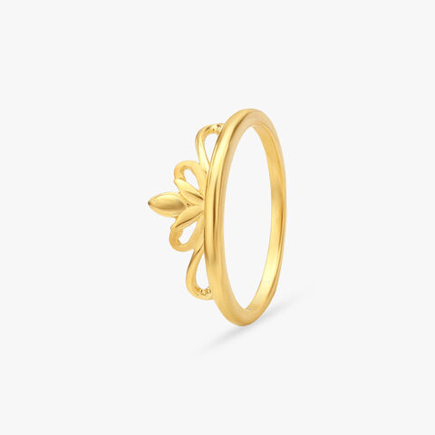 Petal Poetry Gold Finger Ring