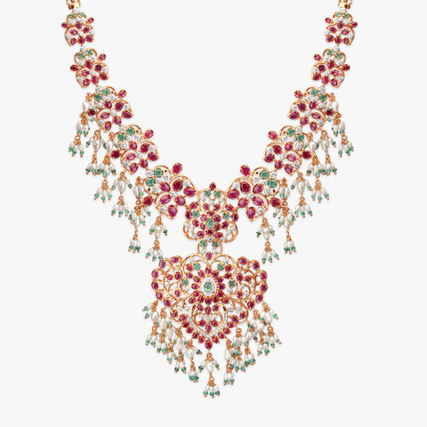 Regal Bloom Diamond Necklace