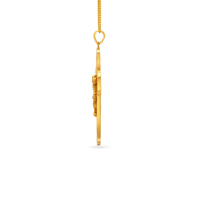 Intricate Cross Gold Pendant,,hi-res image number null