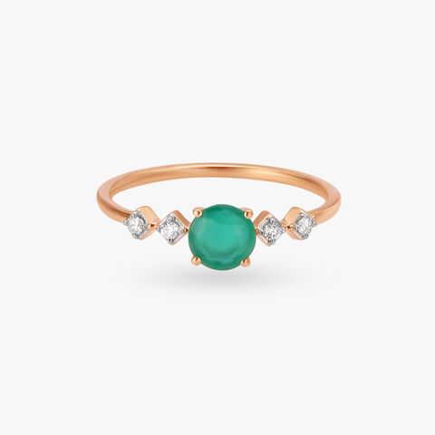 Verdant Diamond Finger Ring