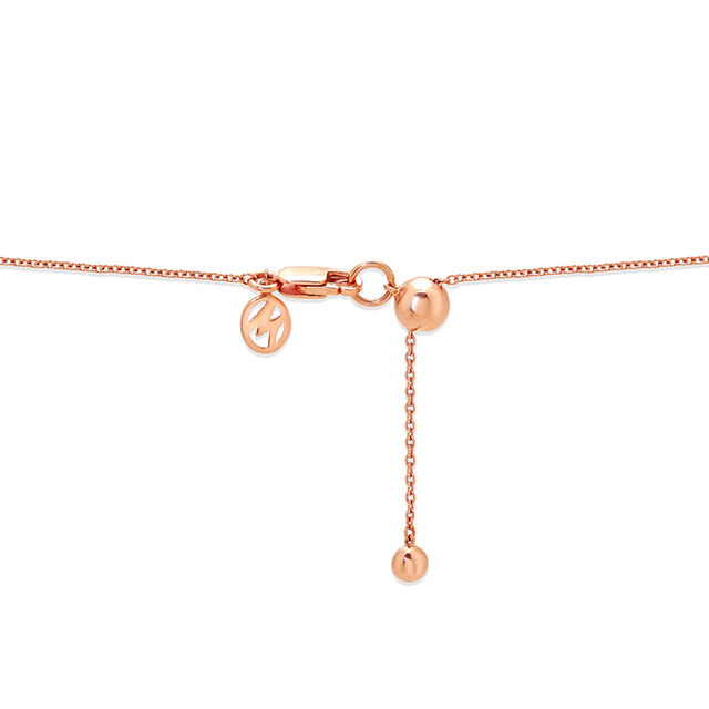 14KT Rose Gold Stunning Hexagon Pearl Necklace