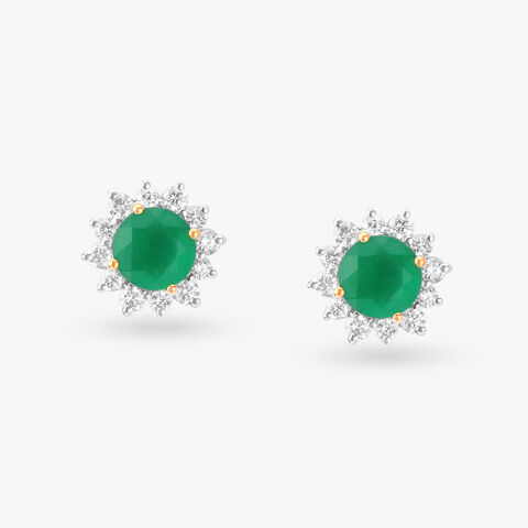 Starburst Diamond Stud Earrings