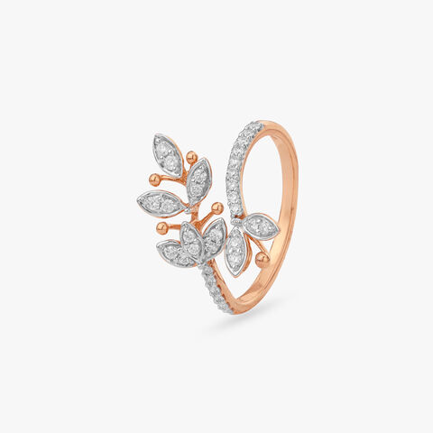 Whispering Leaves Diamond Ring