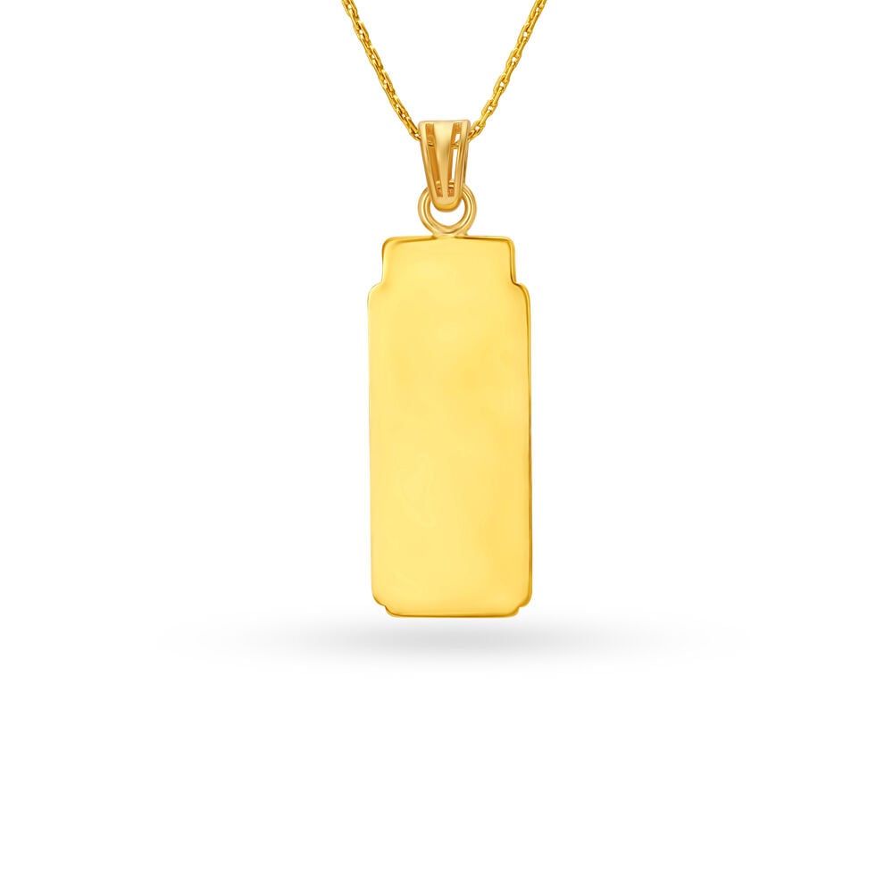 Gold pendant for mens tanishq cheap
