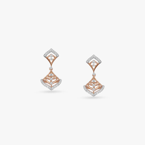 Radiant Arch Diamond Jhumka Earrings