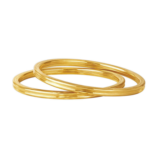 Refined Glossy Gold Bangle,,hi-res image number null