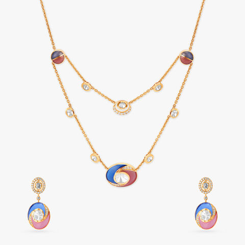 Yin and Yang Necklace Set
