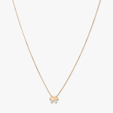 Spectrum Bow Diamond Pendant with Chain