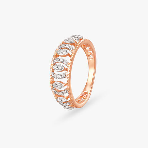 Vintage Charm Diamond Finger Ring