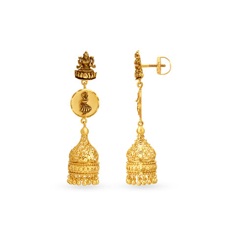 Divine Gold Drop Earrings