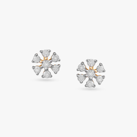 Daisy Glint Diamond Stud Earrings