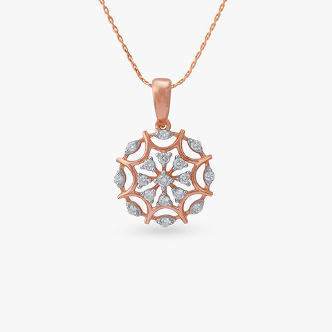 Starry Web Diamond Pendant