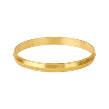 Plain Glossy Gold Kada for Men