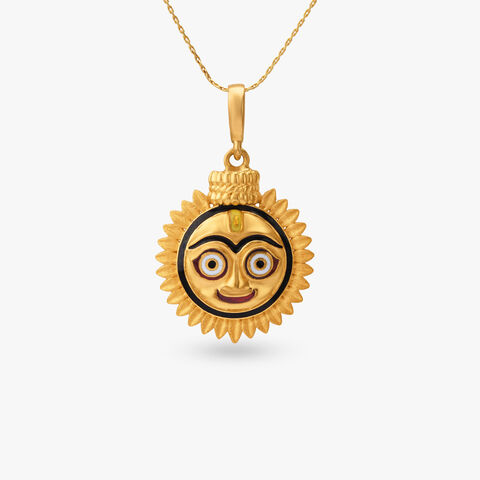 Jagannath Aura Gold Pendant for Men