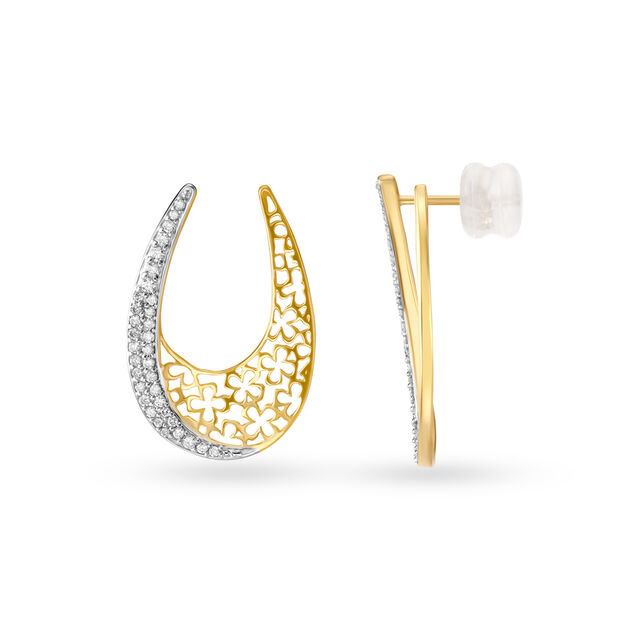 Be the Showstopper with 18kt Gold Hoop Earrings,,hi-res image number null