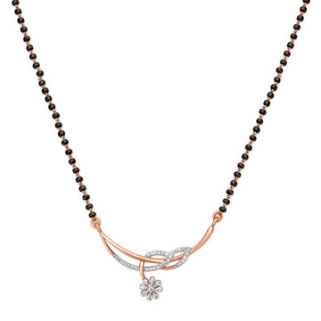 Slender Floral Mangalsutra