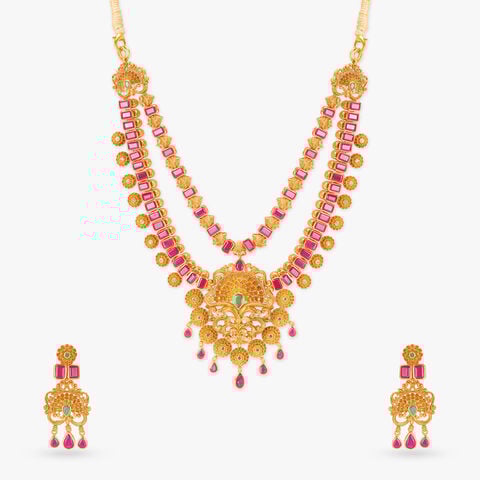 Majestic Kalasam Gold Necklace Set