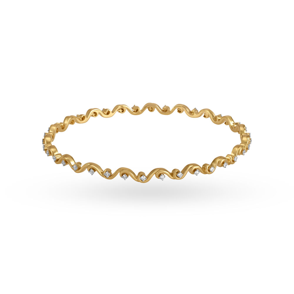 Mia by Tanishq Mia by Tanishq 18kt Yellow Gold  Diamond Bangle for the  Resilient Yellow Gold 14kt Bracelet Price in India  Buy Mia by Tanishq Mia  by Tanishq 18kt Yellow
