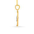 Diamond Cut Design Floral Motif Diamond Pendant,,hi-res image number null