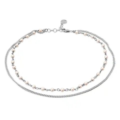 925 Silver Minimalist Pearl Anklet