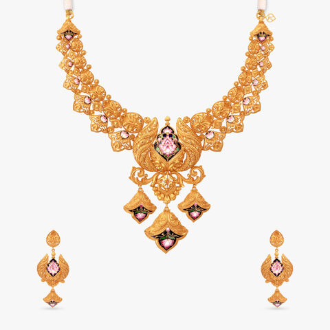 Luminous Wonder Gold Necklace Set