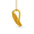 Dazzling 22 Karat Gold Paisley Pendant,,hi-res image number null