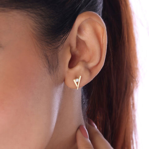 Cheeky Sleek Gold Earrings