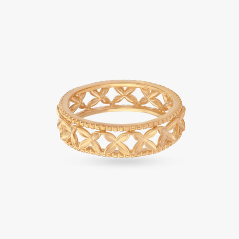 Rope Lattice Gold Ring alternate view 1