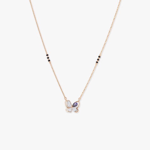 Enchanting Butterfly Diamond Mangalsutra