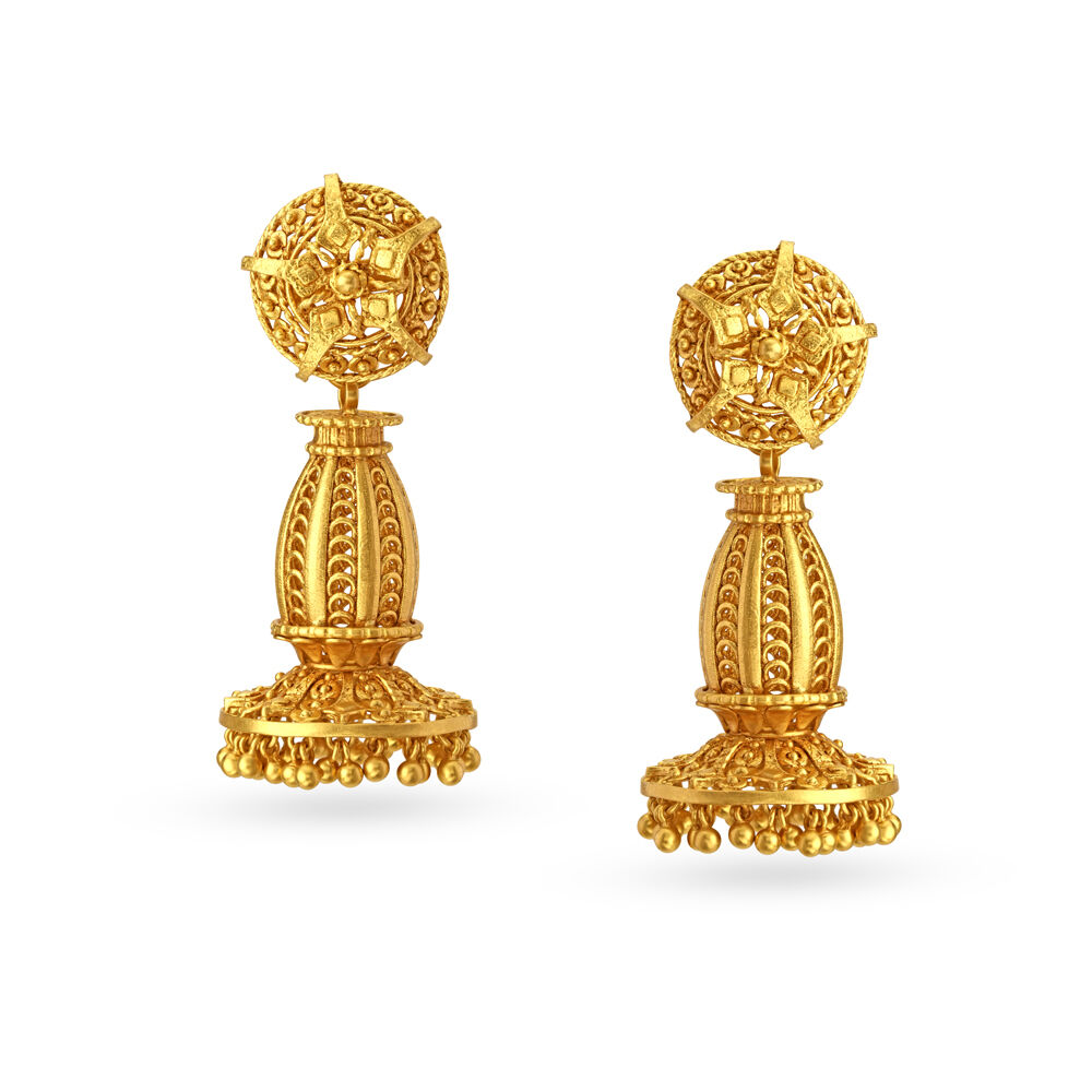 Detachable on sale gold jhumkas