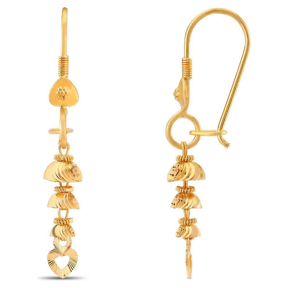 Tanishq 18KT Yellow Gold Diamond Drop Earrings at Rs 24262/piece | तनिष्क  डायमंड इयररिंग्स in Jaipur | ID: 18644224373