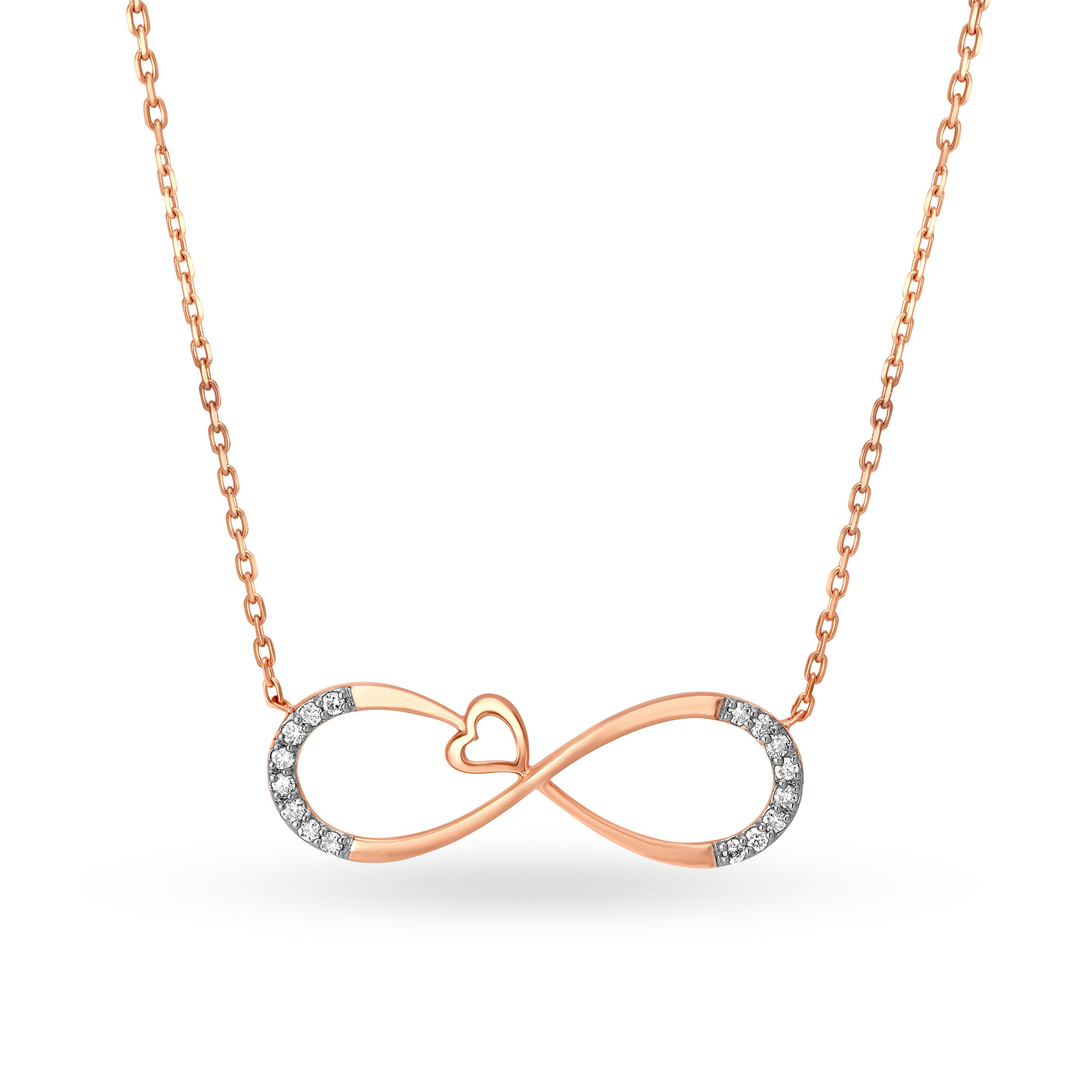 Gold necklace discount with infinity pendant