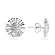 Radiant Blossom Silver Stud Earrings,,hi-res image number null
