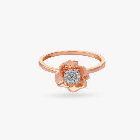 Petal Embrace Diamond Ring