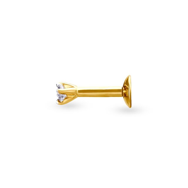 Dainty Stately Diamond Nose Pin