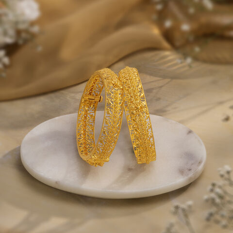 Eternal Filigree Gold Bangles