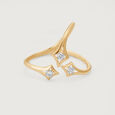 Meteor Trail 14KT Diamond Finger Ring,,hi-res image number null