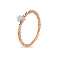 14 KT Rose Gold Dainty Ring,,hi-res image number null