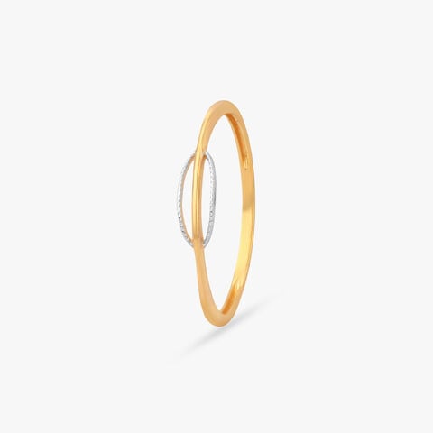 Ornate Dewdrop Gold Finger Ring