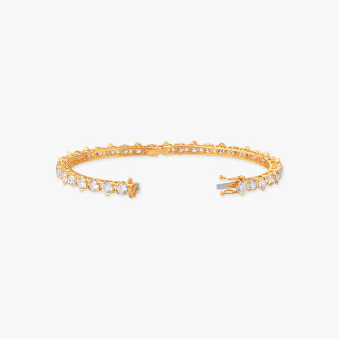 Aurora Stream Solitaire Diamond Bangle